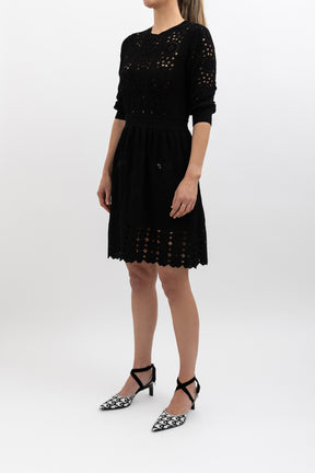 Pointelle Knitted Dress