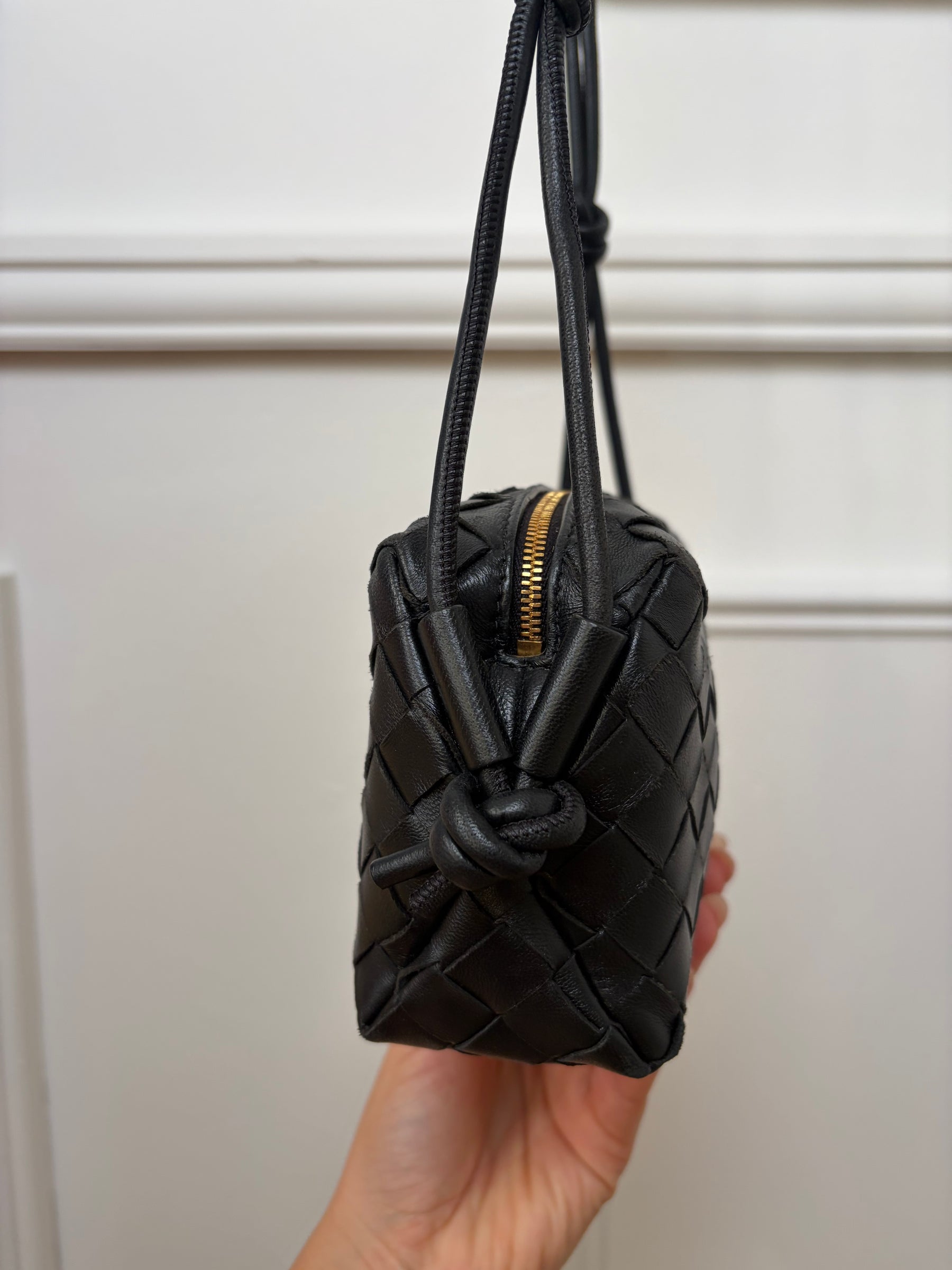 Bottega Veneta Mini Loop Camera Bag Black
