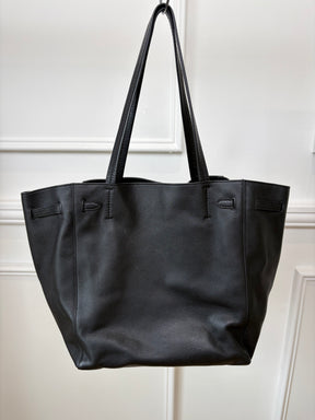 Celine Black Leather Cabas Phantom Tote