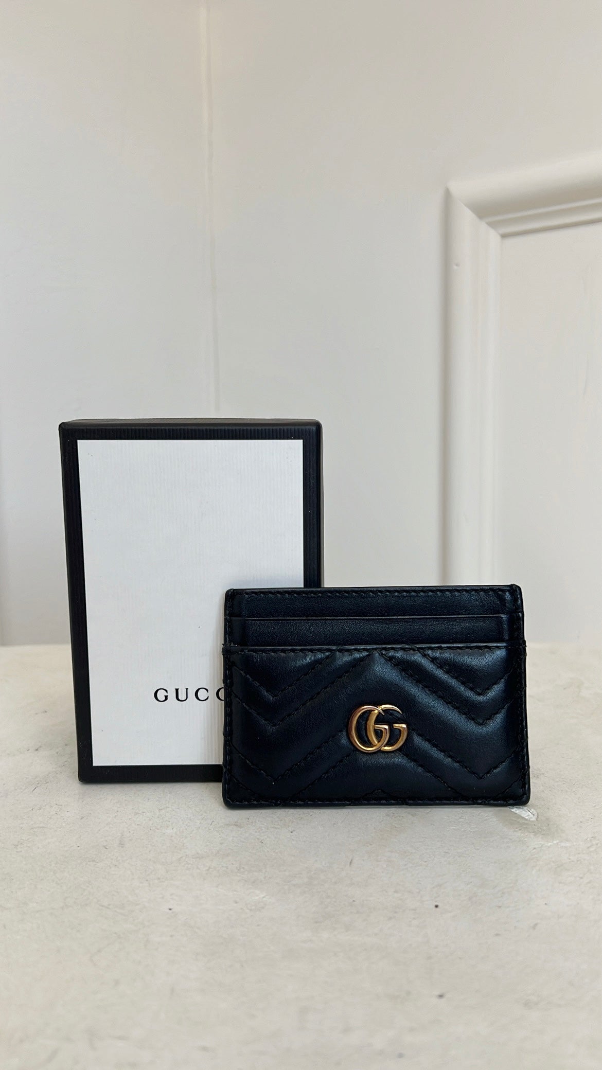 Gucci Black Marmont Card Holder