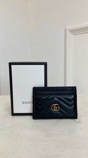 Gucci Black Marmont Card Holder