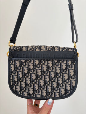 Dior Navy Oblique Canvas Bobby Bag