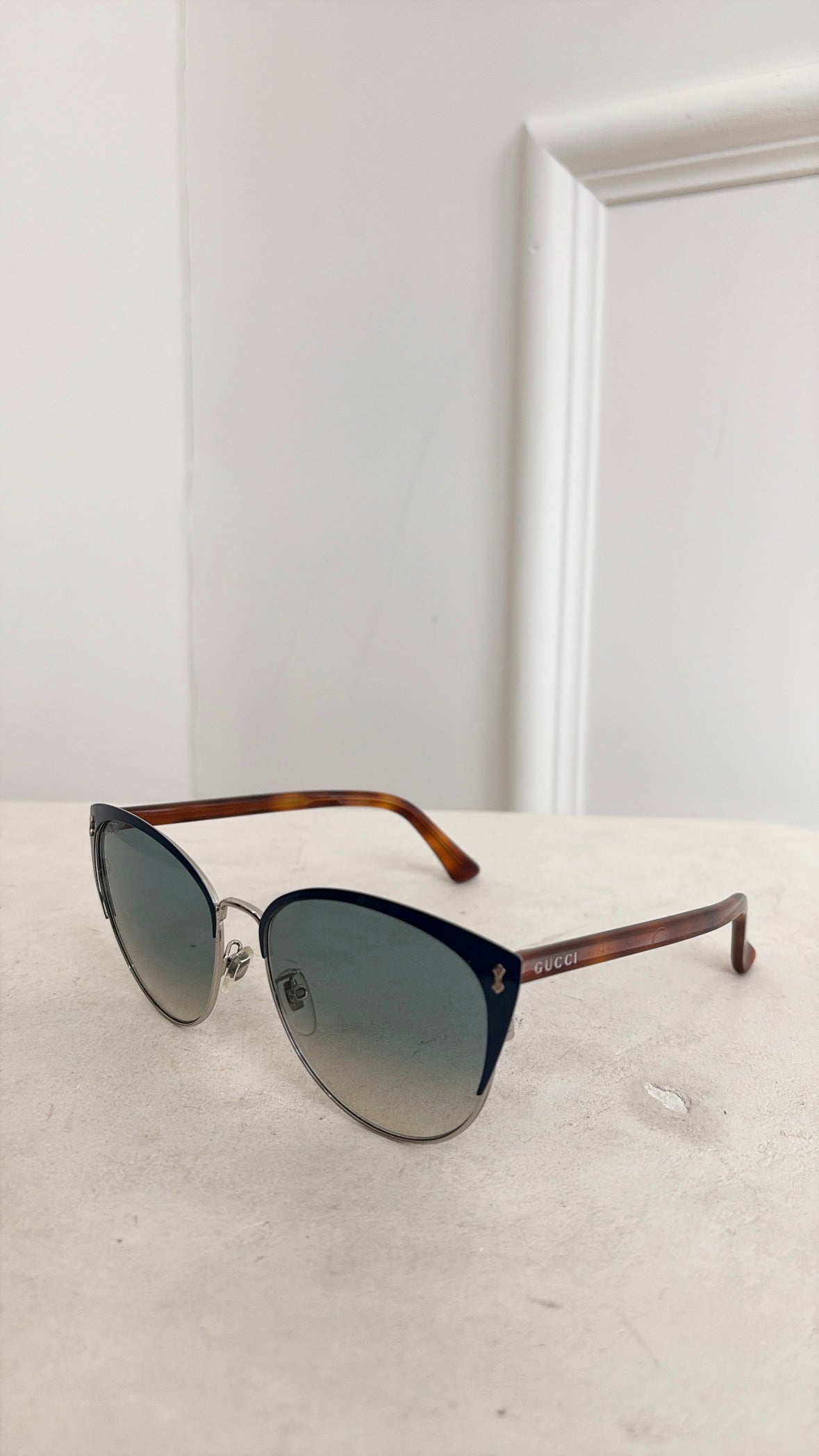 Gucci Blue Cat Eye Sunglasses