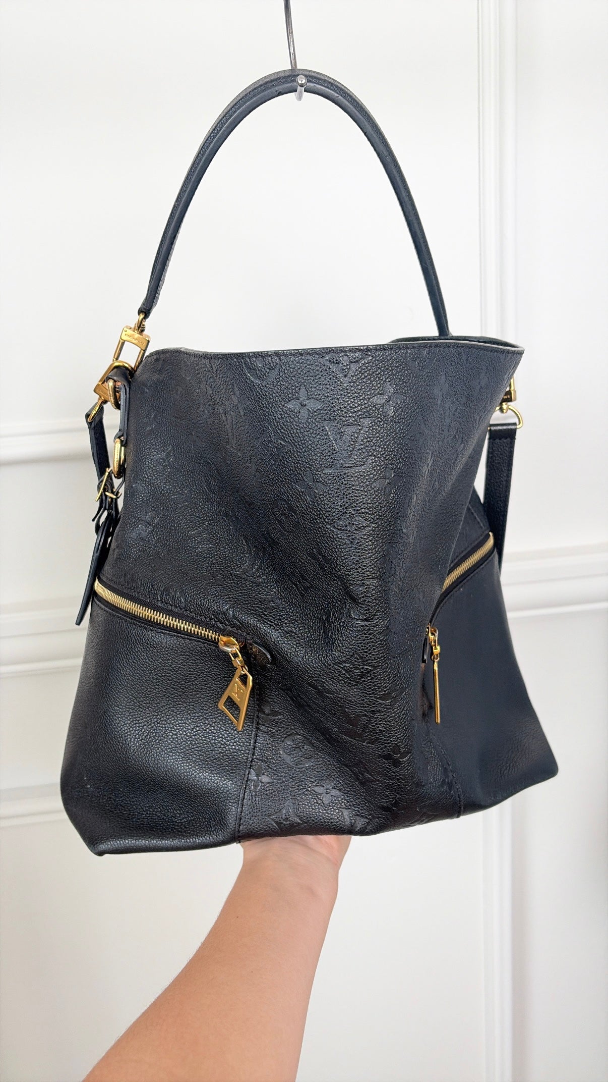 Louis Vuitton Melie Monogram Empreinte Leather Hobo Bag