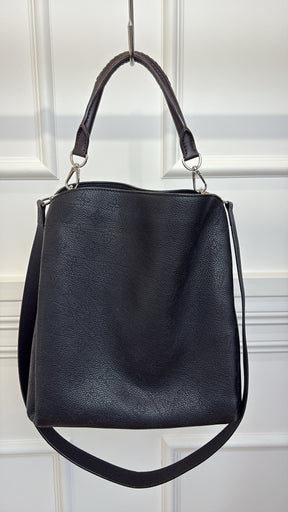 Louis Vuitton Black Mahina Leather Babylone PM Shoulder Bag