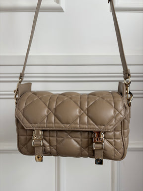 Dior Beige Quilted 'Diorcamp' Crossbody Bag