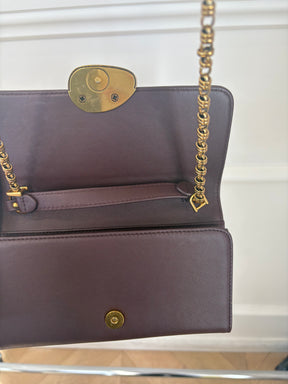 Zimmermann Maroon Leather Wallet On Chain