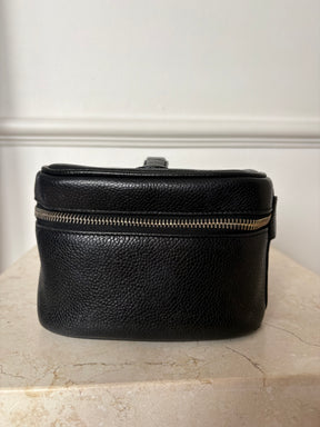 Chanel Black Caviar Leather Toiletry Case