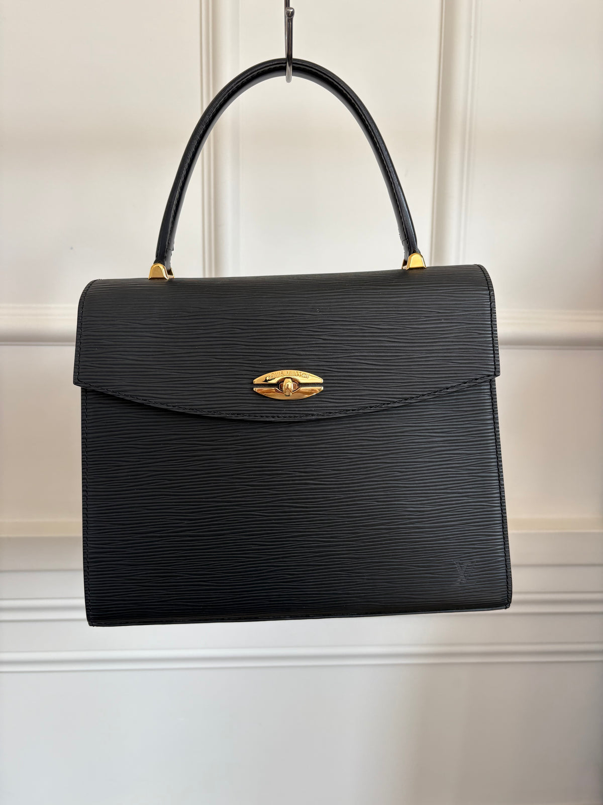Louis Vuitton Black Epi Leather Top Handle Bag