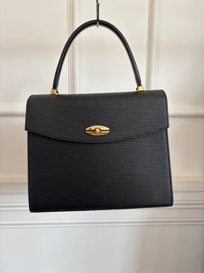 Louis Vuitton Black Epi Leather Top Handle Bag