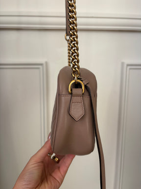 Gucci Beige Leather Marmont Camera Bag