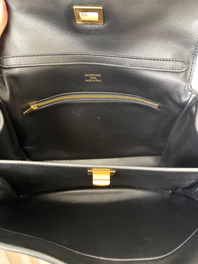 Balenciaga Small Black Rodeo Shoulder Bag