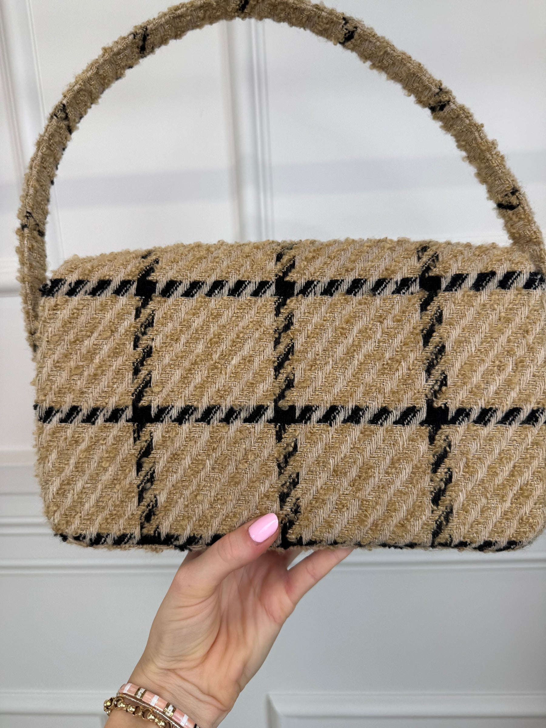 Anine Bing Nico Bag Camel Check