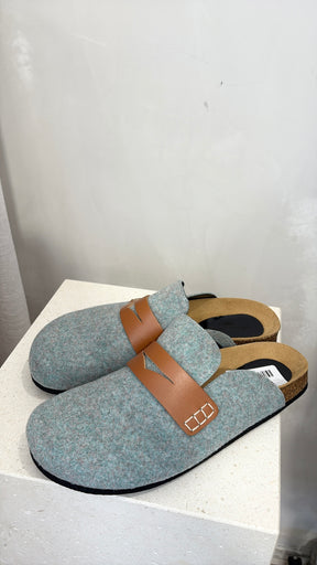 JW Anderson Blue Felt Clogg, 42