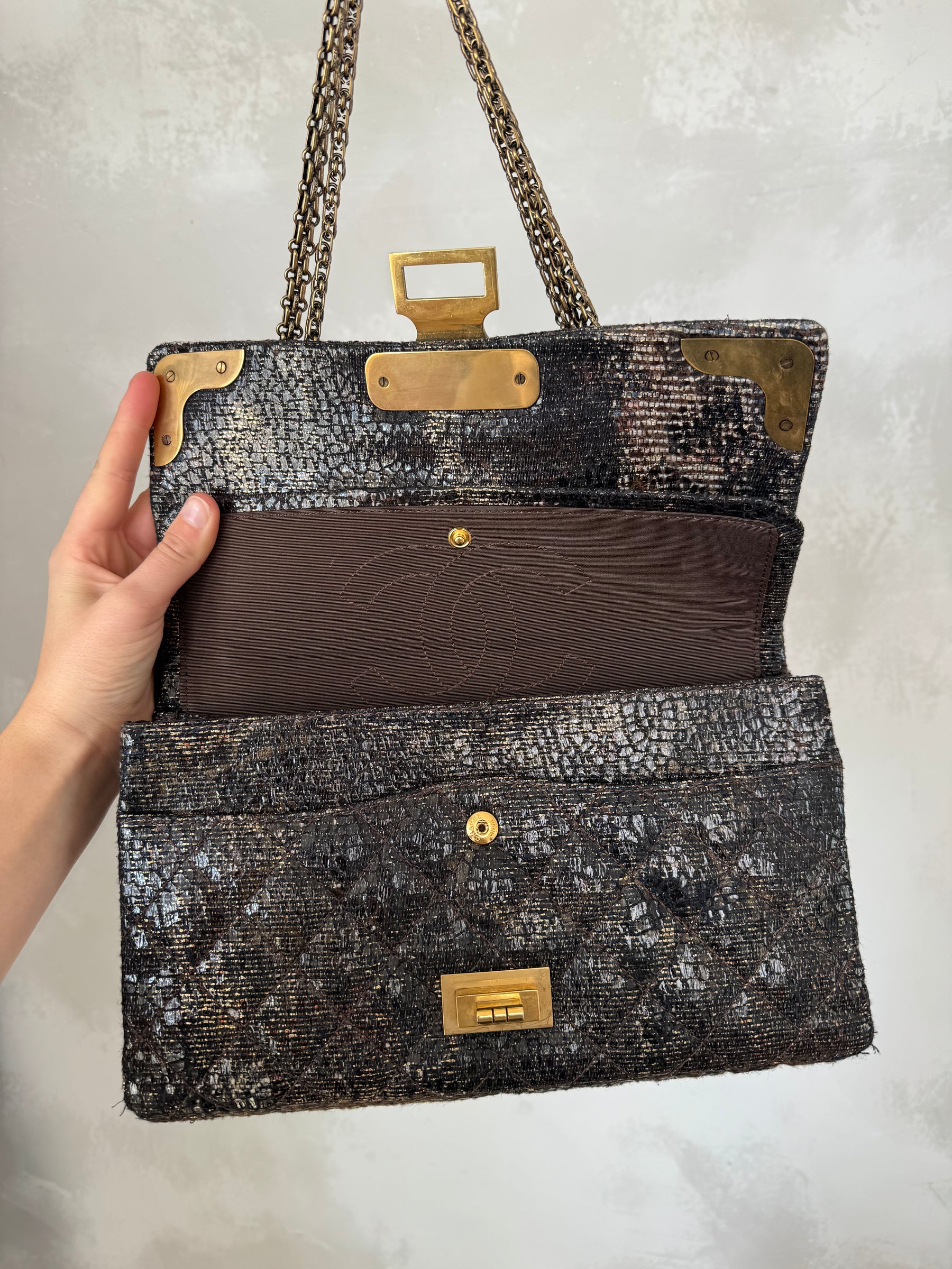 Chanel Paris Shanghai 2.55 Icons Double Flap Handbag