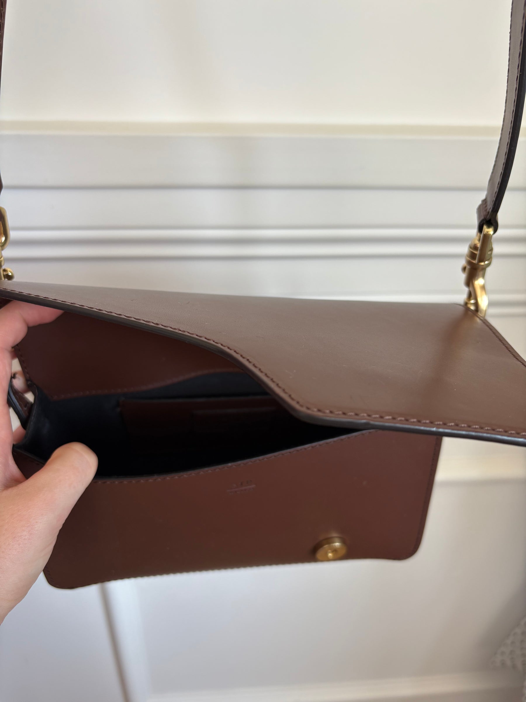 ATP Atelier Brown Leather Flap Bag