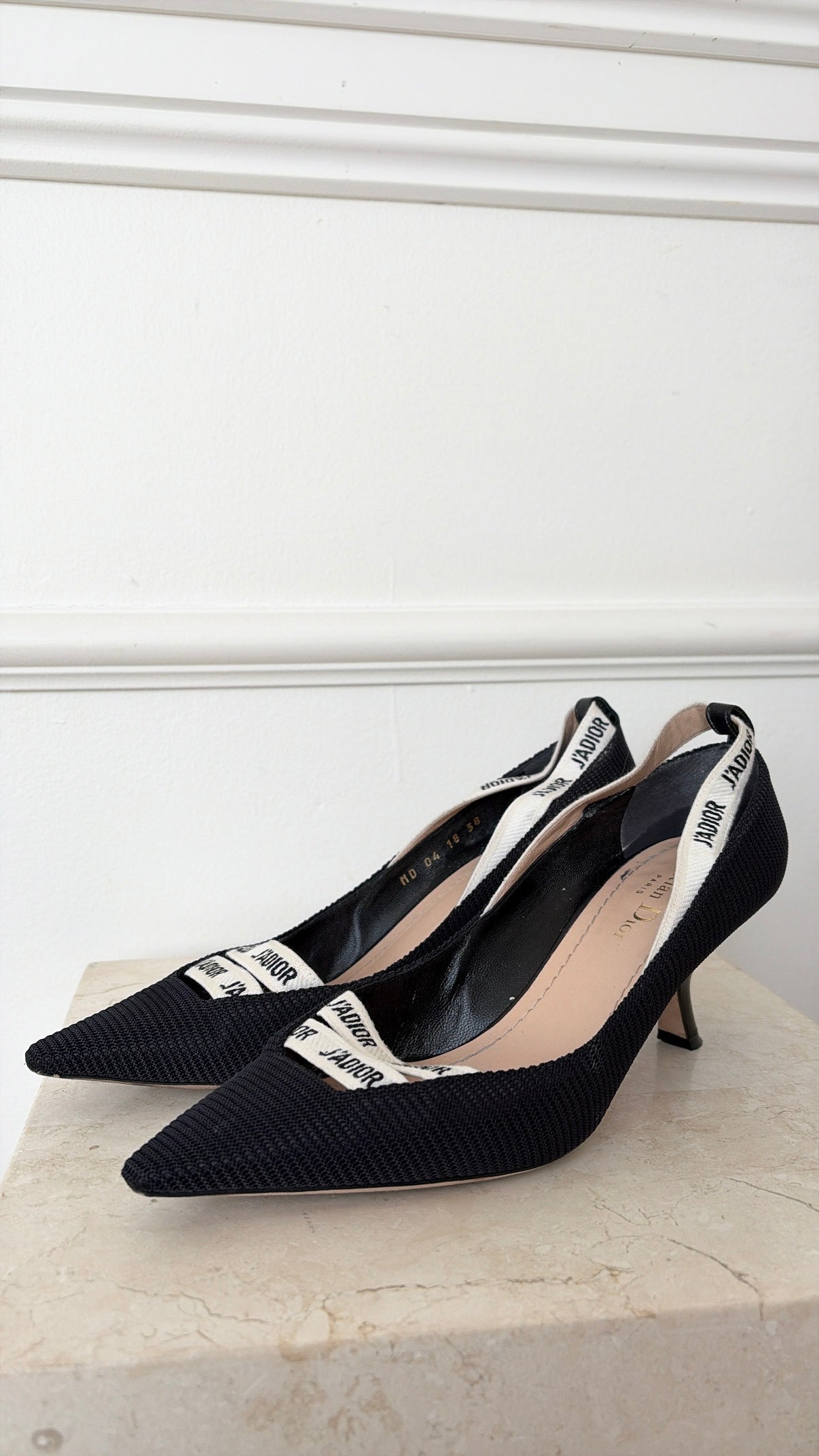 Dior Black Technical J'adior Pump, 38 D