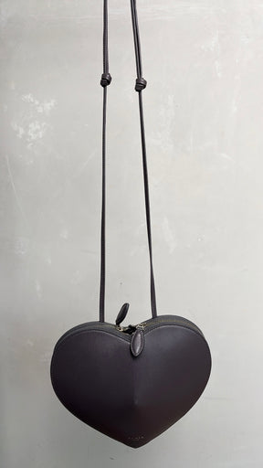 Alaïa Charcoal Leather Le Coeur Heart Bag