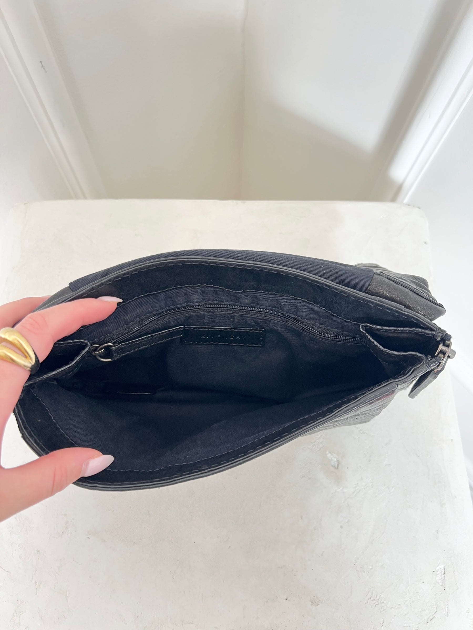 Givenchy Leather Flap Clutch