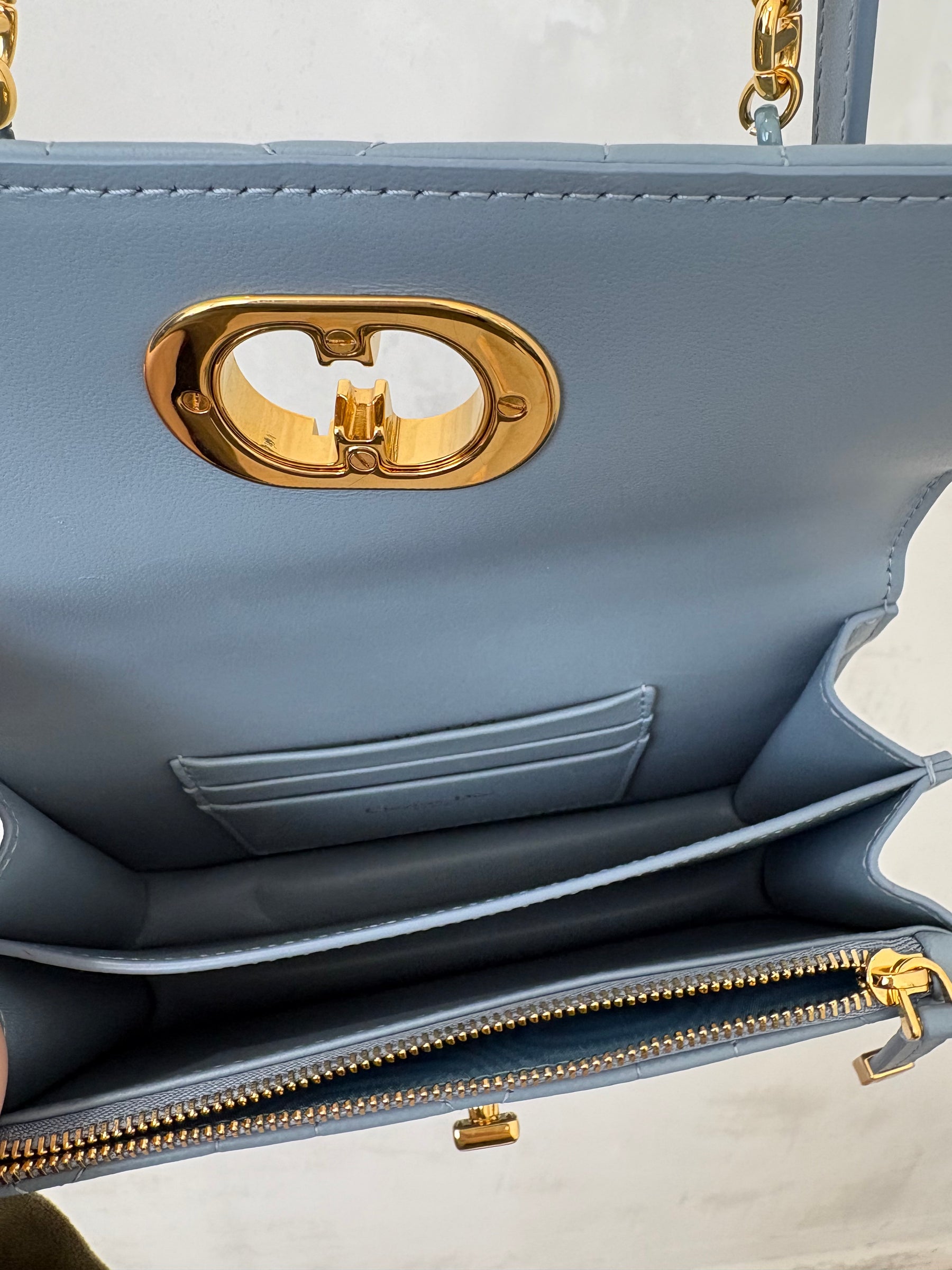Dior Dusty Blue Miss Caro Mini Bag