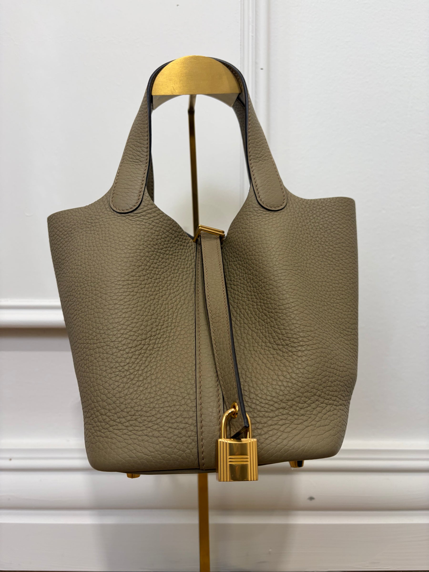 Hermes Sac Picotin Lock 18 In Beige