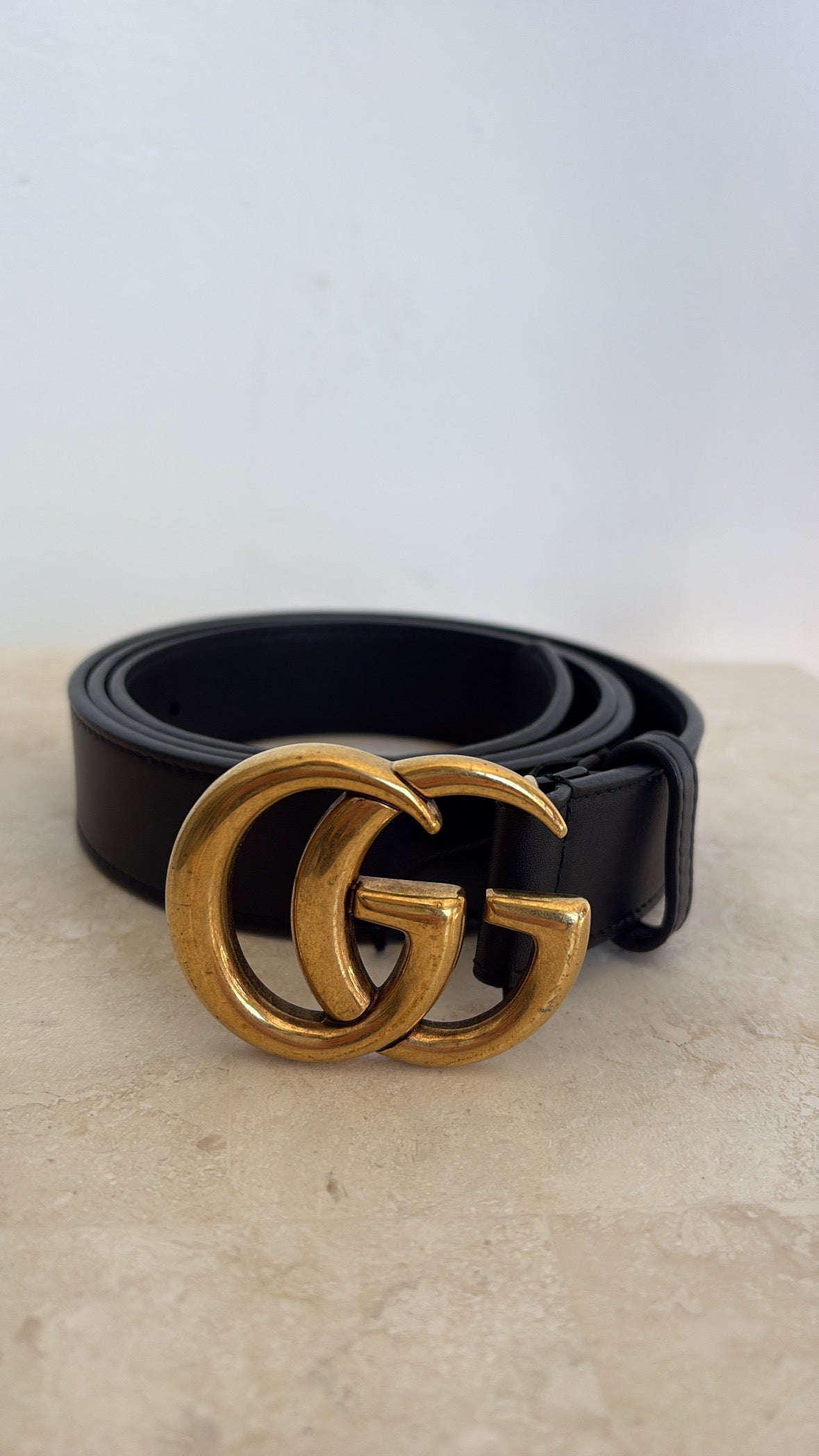 Gucci GG Marmont Belt Black, 100 / 40