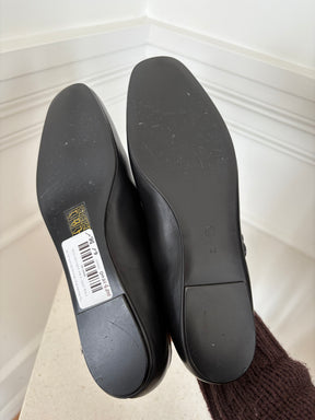 The Row Ava Black Mary Jane Ballet Flats, 40