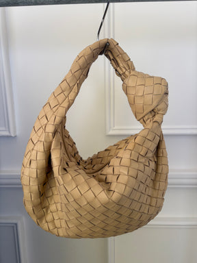 Bottega Veneta Beige  Intracciato Jodie Bag