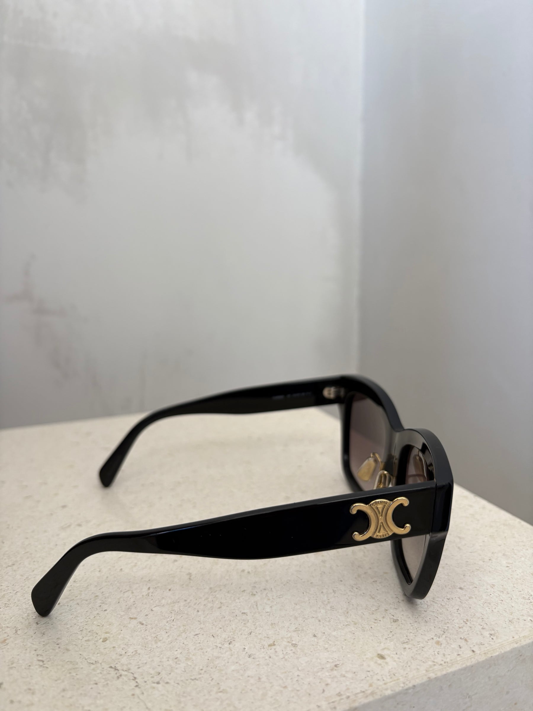 Celine Triomphe Oversized Sunglasses Black