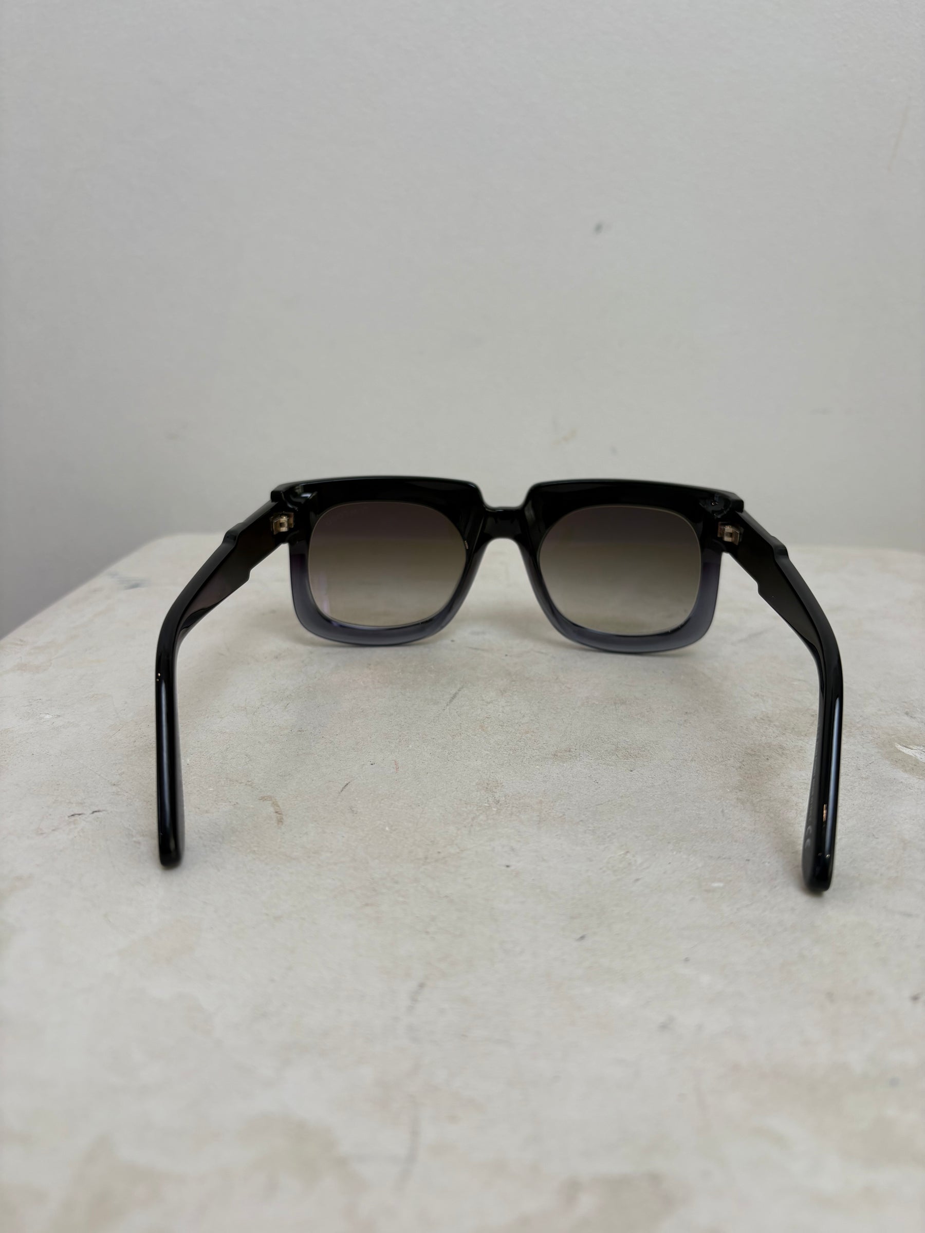 Tom Ford Black Ombre Oversized Square Sunglasses