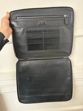 Prada Saffiano leather document holder