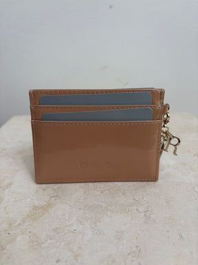 Dior Lady Dior Freesia Card Holder Beige