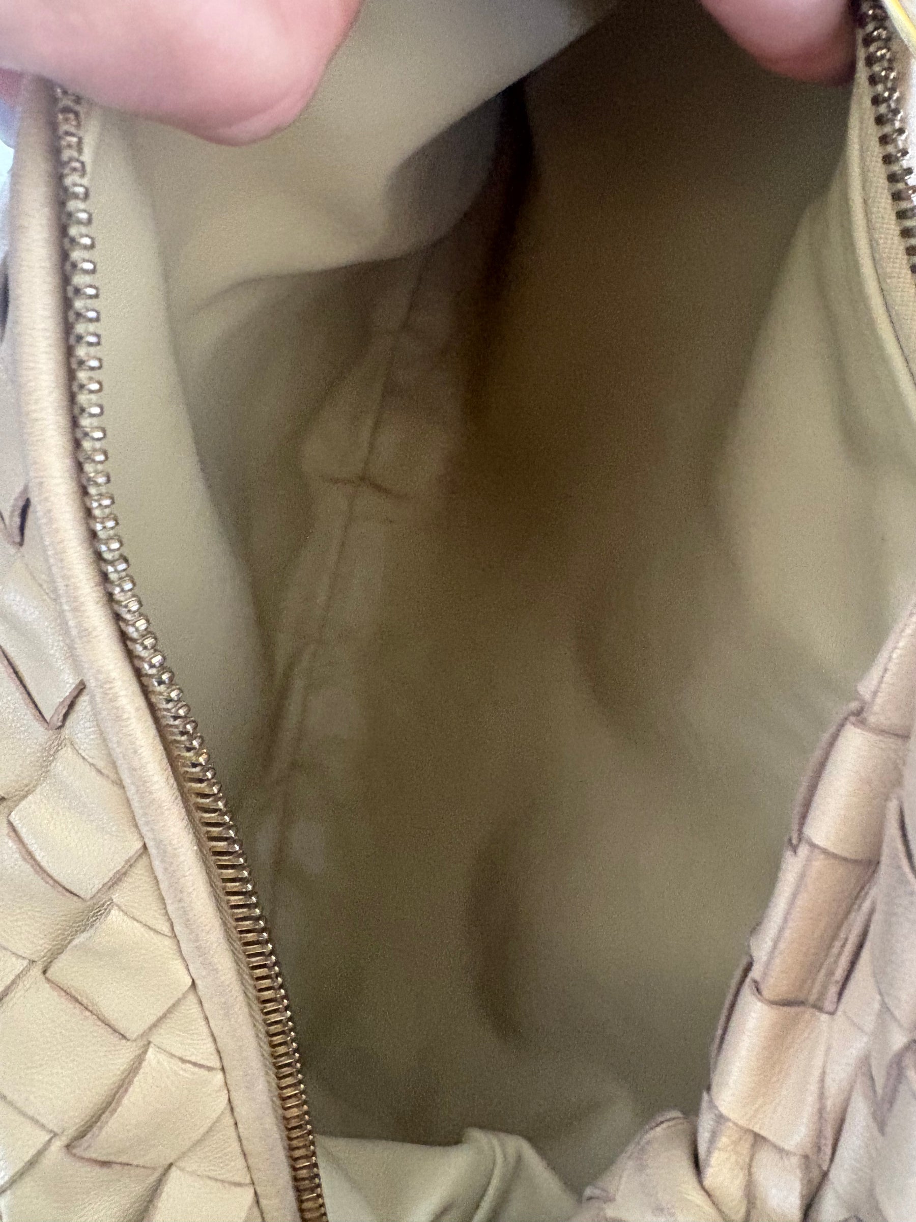 Bottega Veneta Beige  Intracciato Jodie Bag