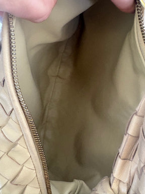 Bottega Veneta Beige  Intracciato Jodie Bag