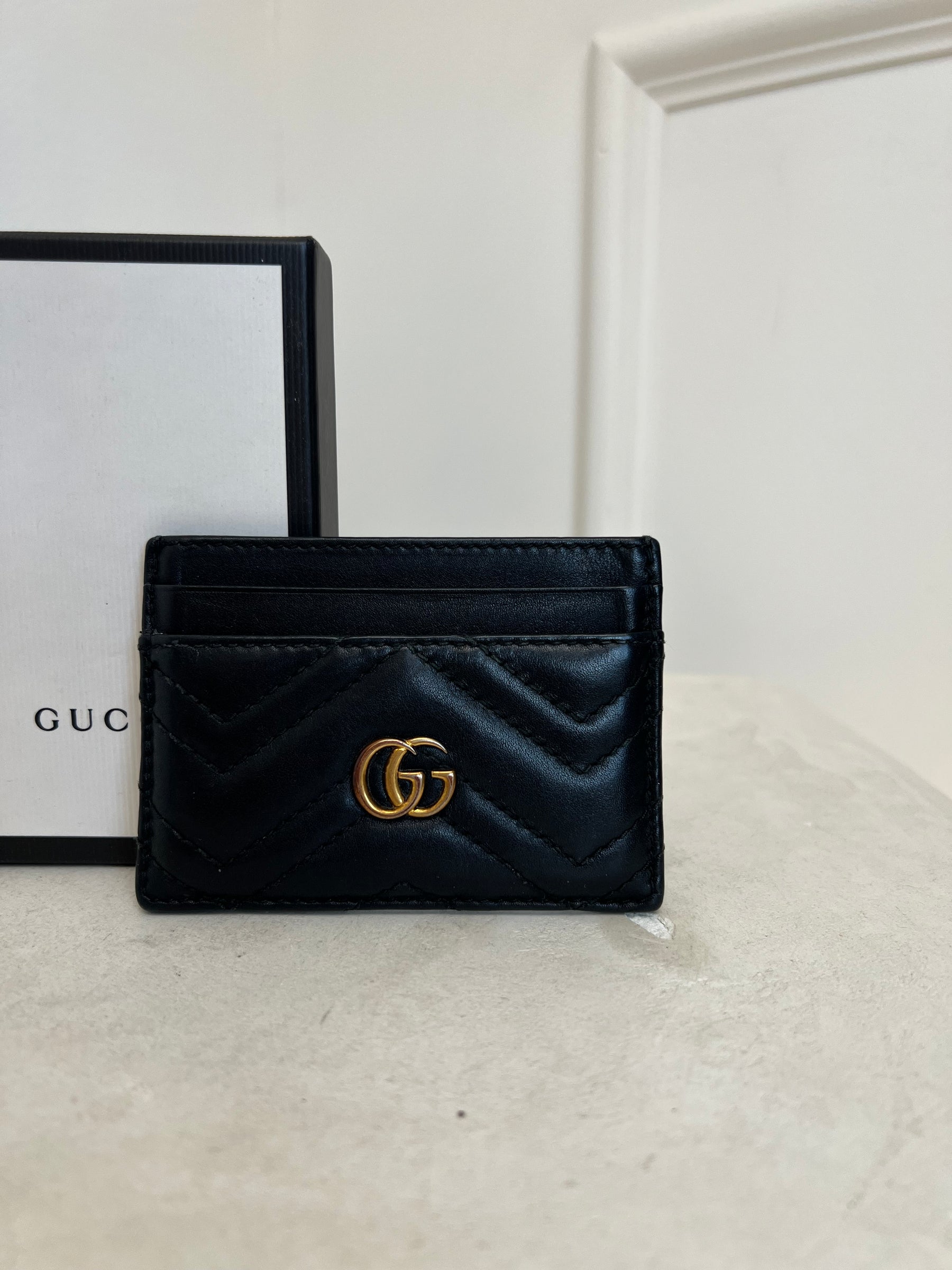 Gucci Black Marmont Card Holder