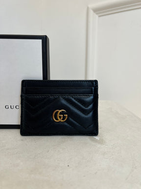 Gucci Black Marmont Card Holder
