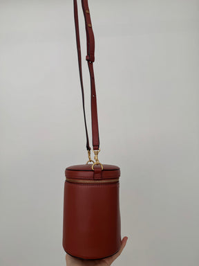 Oroton Iris Drum Bag In Light Rust