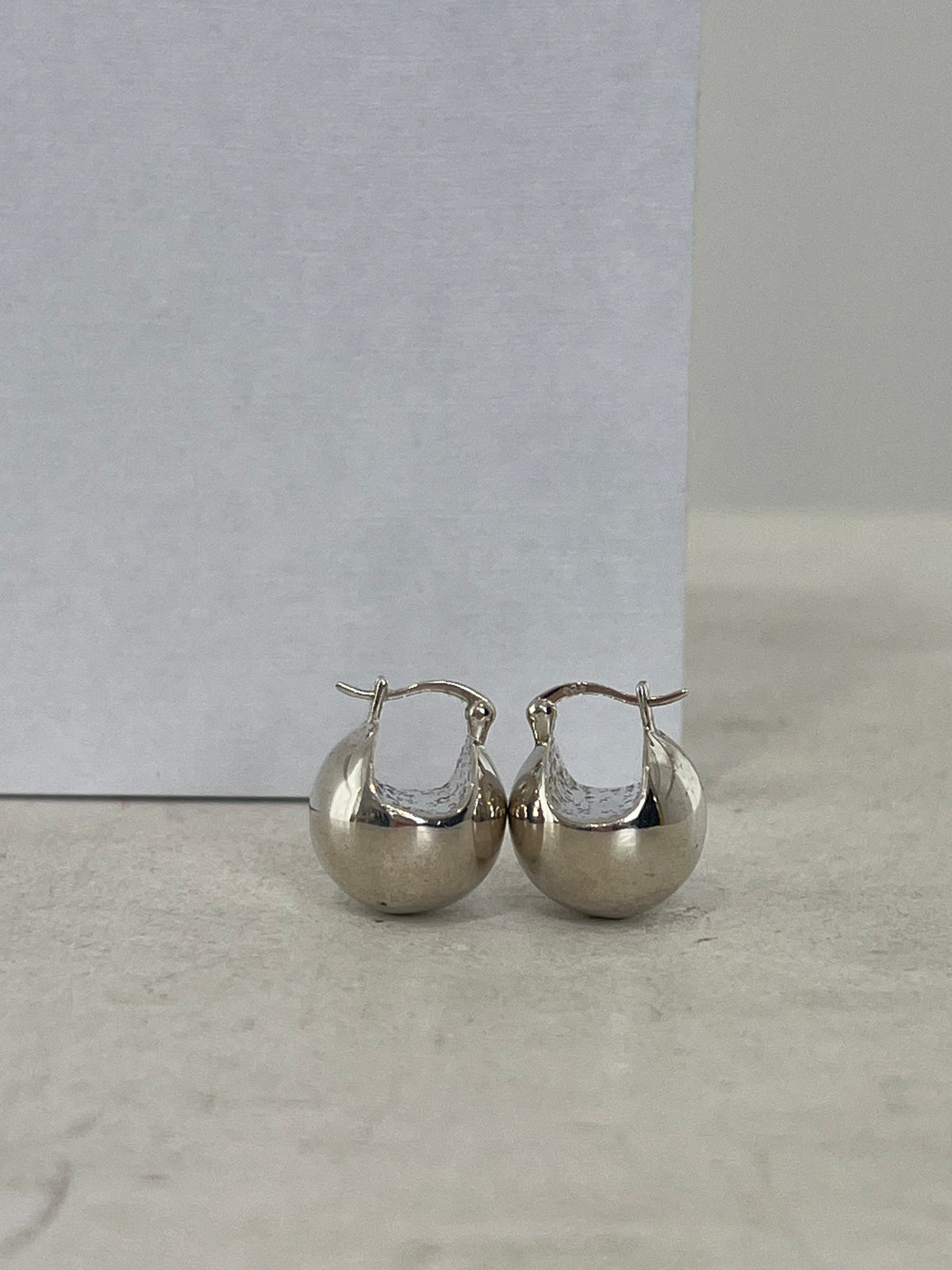 LIÉ STUDIO Silver Ball Drop Earrings