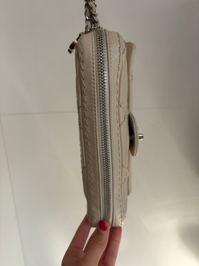 Chanel Cream Leather Ultimate Stitch Expandable Flap Bag