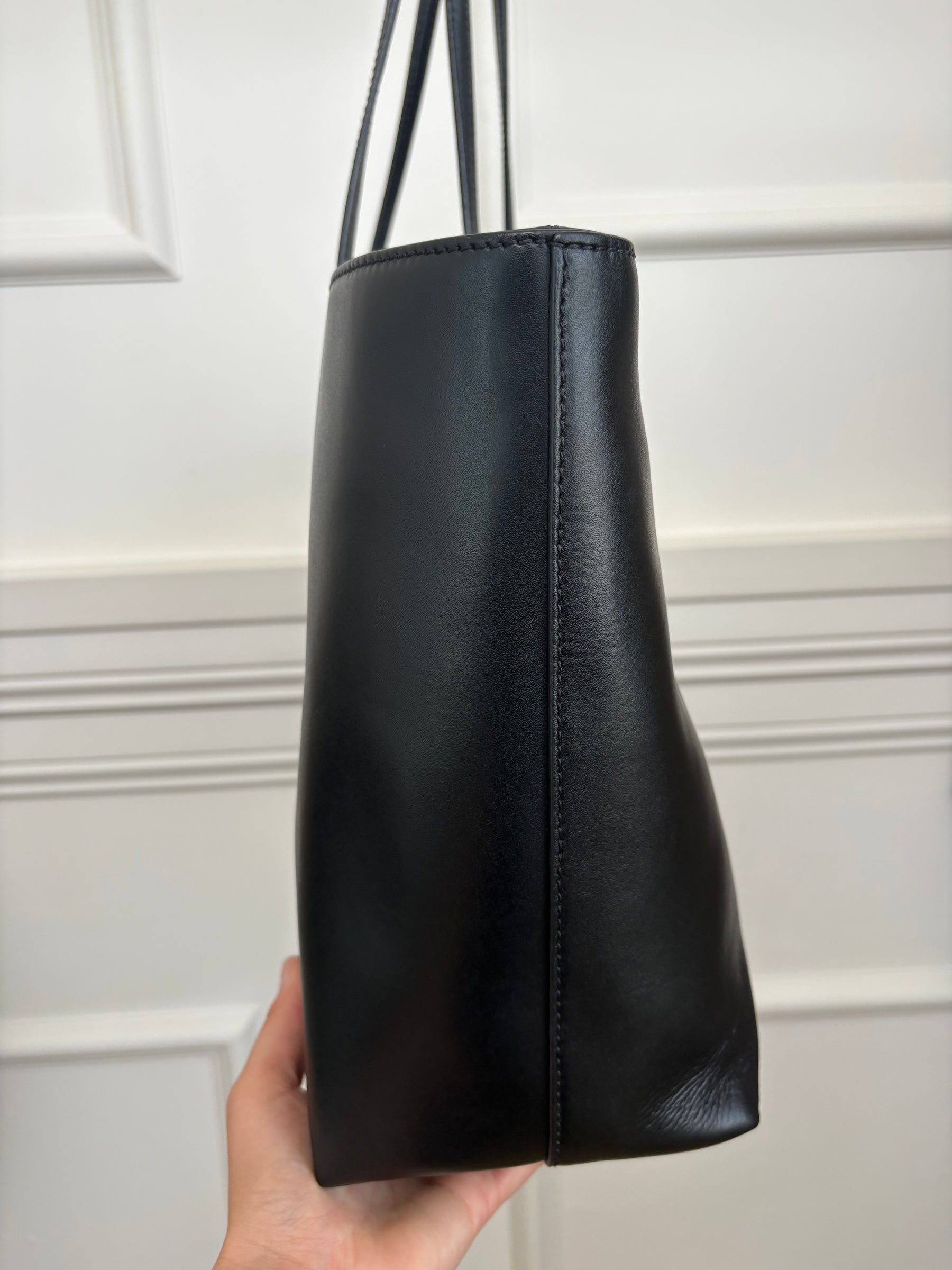 Fendi Black Leather Monster Tote