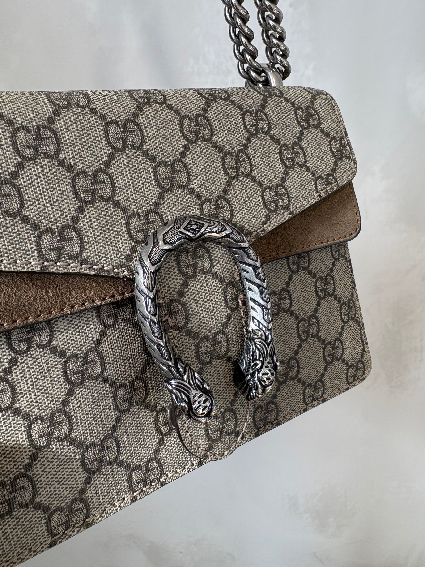 Gucci Supreme Canvas Monogram Mini Dionysus Bag