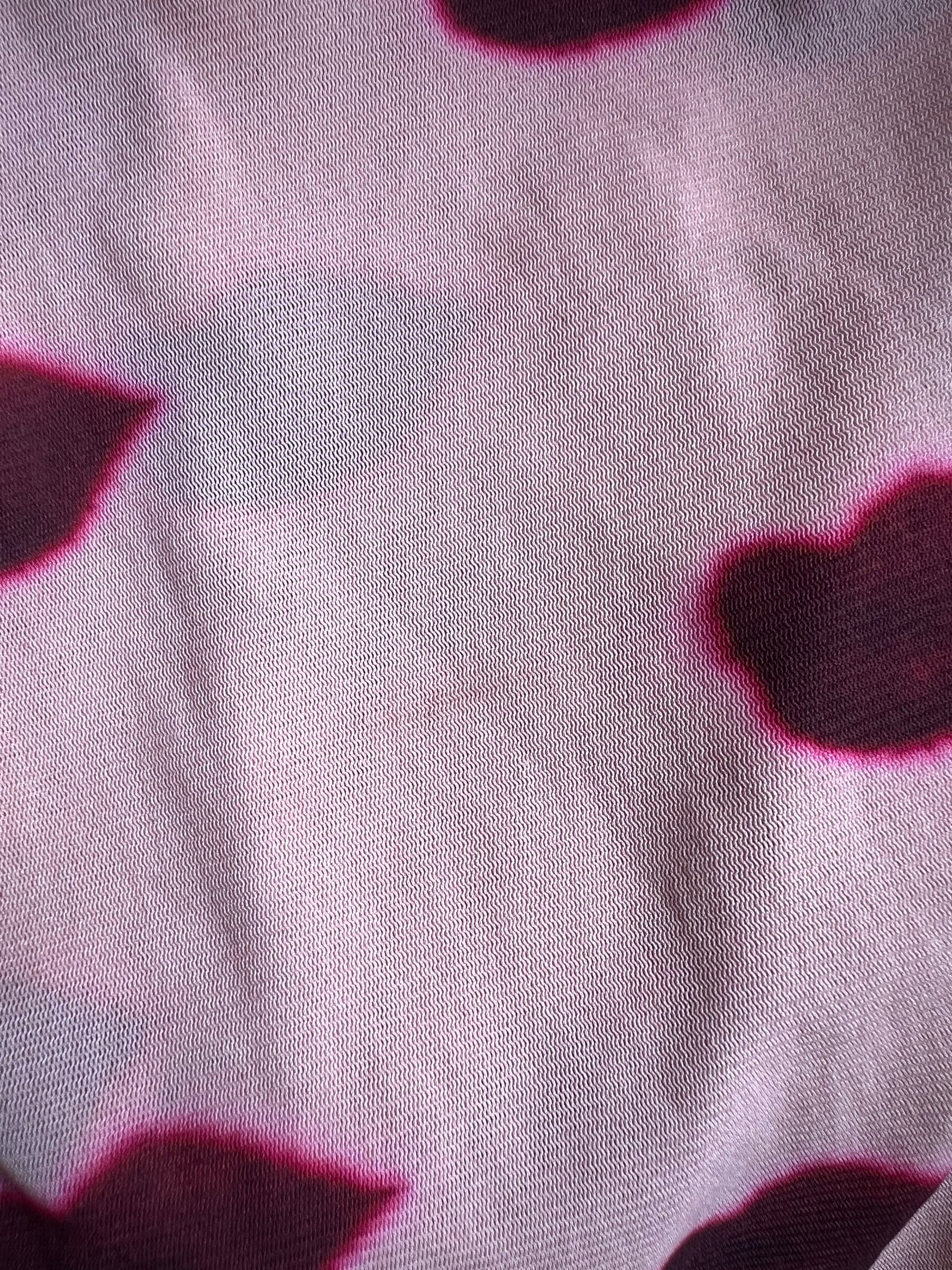 Stella McCartney Pink Lip Print Mesh Long Sleeve Top, S