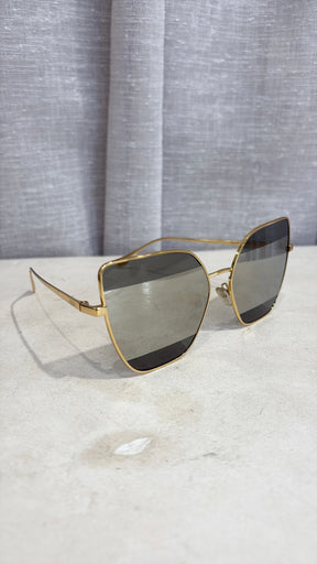 Fendi Cat's Eye Frame Emblem Gold