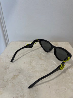 LINDA FARROW x Bea Bongiasca Black Cat Eye Sunglasses