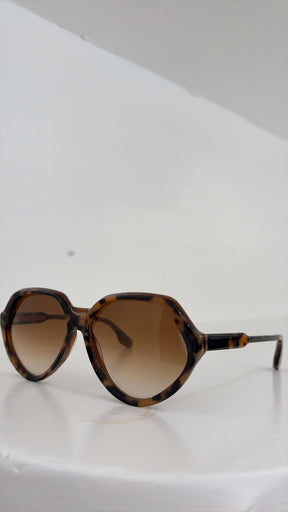 Victoria Beckham Tortoishell Sunglasses Brown