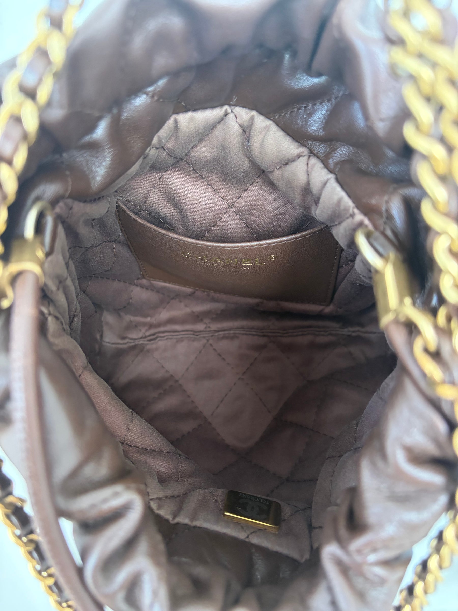 Chanel 22 Mini in Chocolate Brown Leather