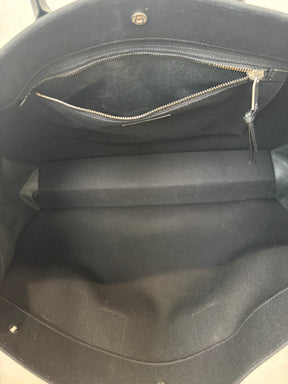 Saint Laurent Black Canvas Rive Gauche Tote