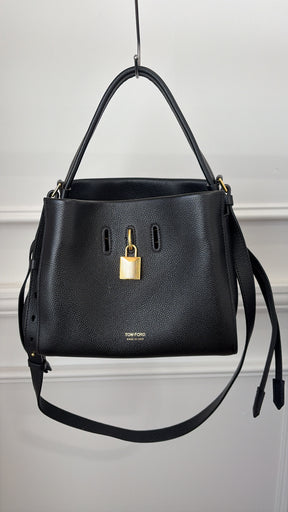 Tom Ford Black Leather Bucket Bag