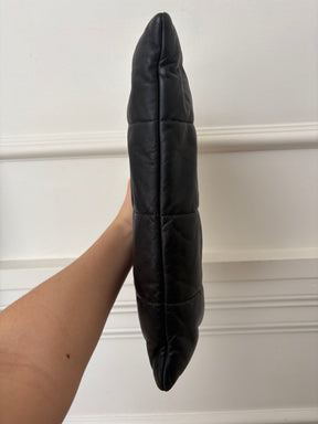 Prada Black Puffer Leather Pouch