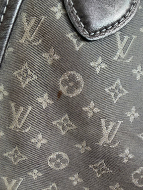 Louis Vuitton Grey and Silver Platine Monogram Mini Lin Bersace Bag